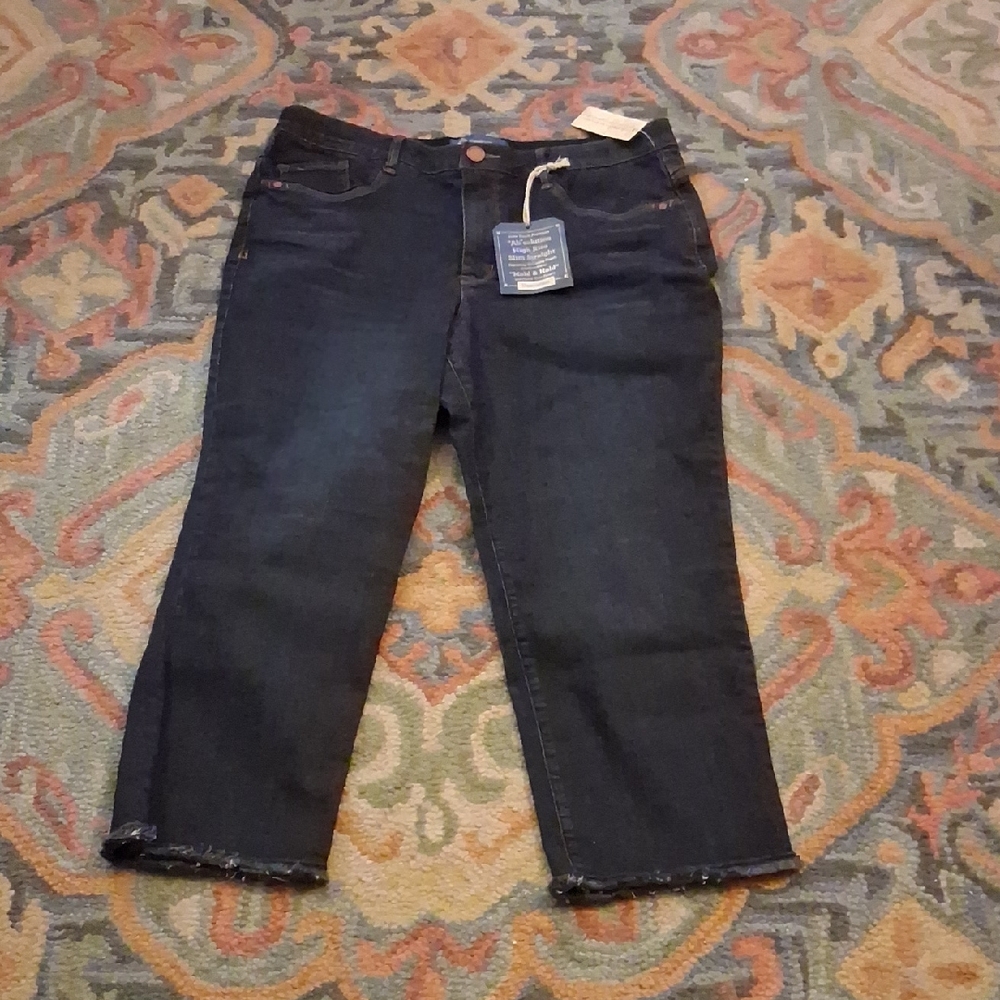 Democracy Dark Blue  Raw-Hem Jeans